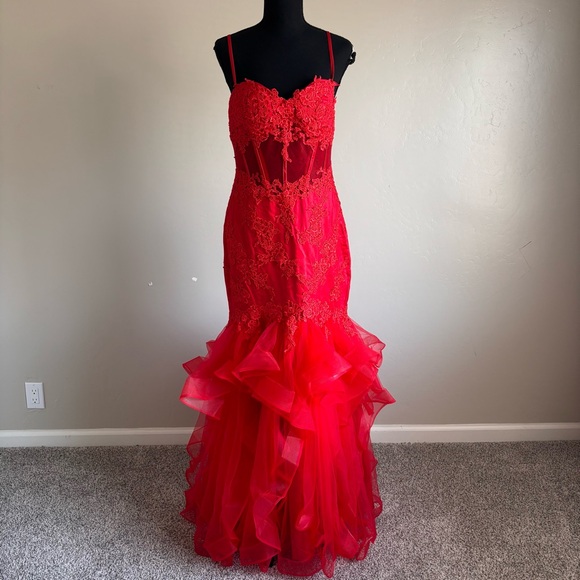 chinese dress ladies Mitchella Lace Maxi Dress
